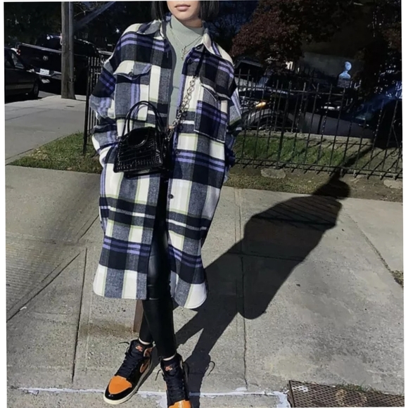 Zara Hooded plaid overshirt - Picture 11 of 16